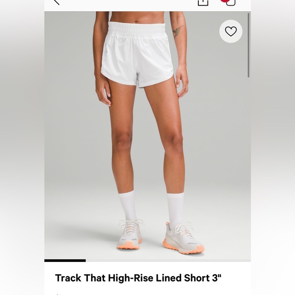 Lululemon track that high-rise lined short 3” - Picture 1 of 4